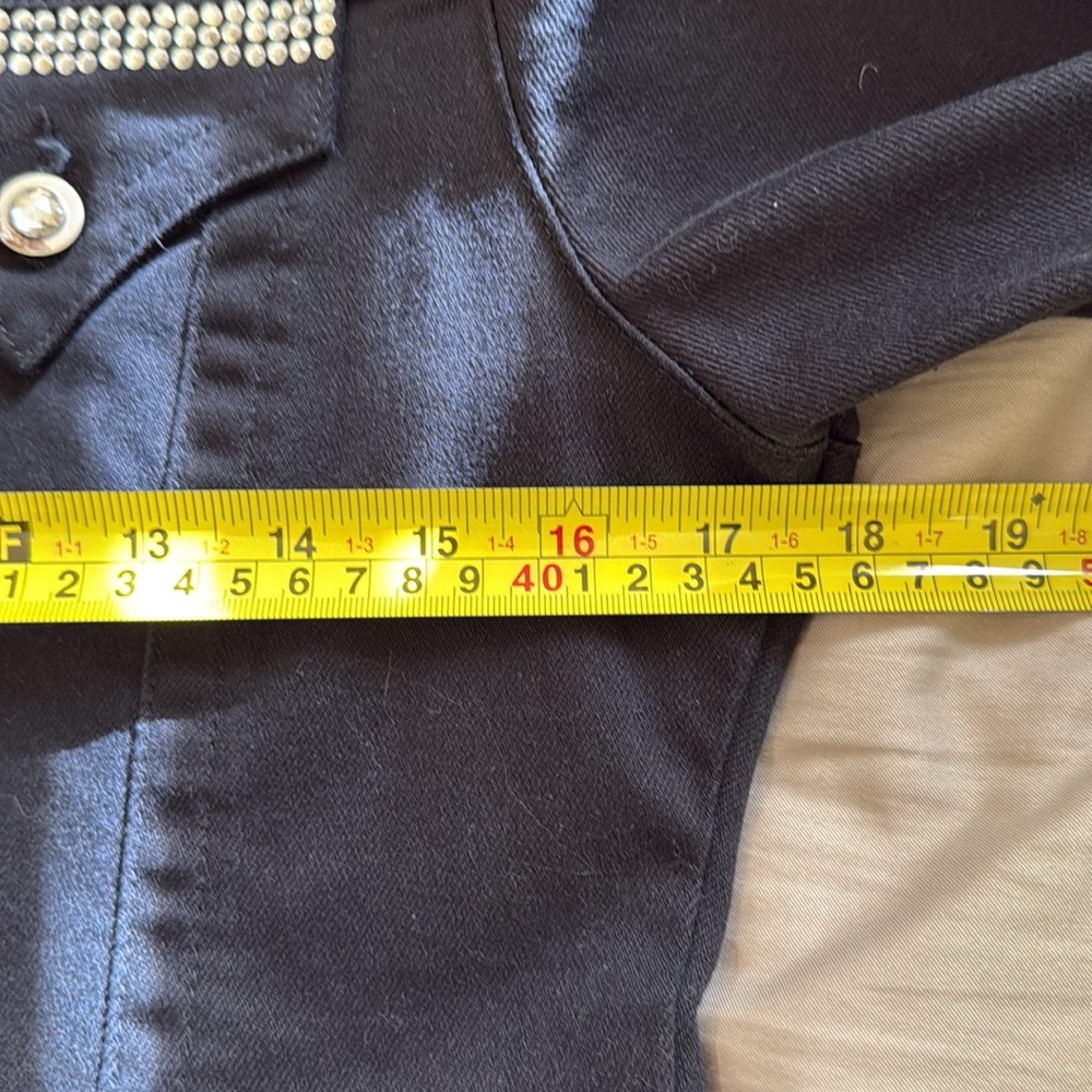 Lawman Black Rhinestone Women's Jacket M - Picture 7 of 10